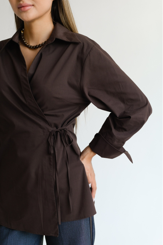 Рубашка с запахом